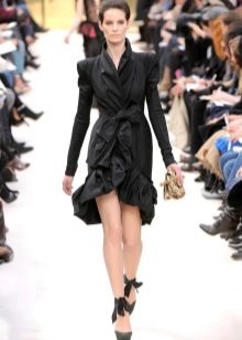 Black wrap dress