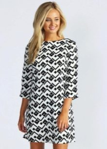 3/4 Sleeve Shift Dress