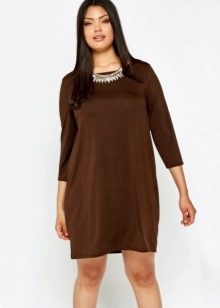 Shift dress for plump