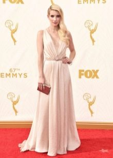 Clutch for a dress with a train