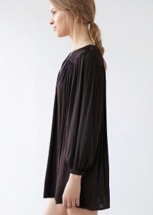 Warm black a-line dress