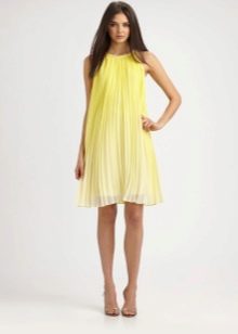 Yellow A-Line Dress