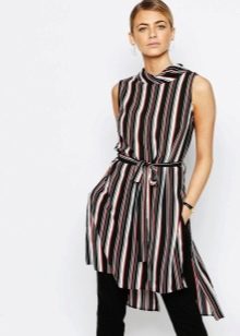 Striped tunic dress