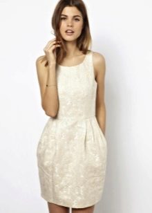 Round neck tulip dress
