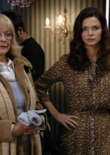 Boyarskaya's brown dress with white polka dots - the irony of fate