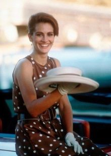 Brown Dress with White Polka Dots from Pretty Woman - Julia Roberts