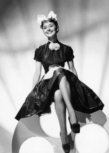 Audrey Hepburn Black A-Line Dress