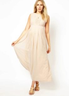 Pleated Maternity Dress
