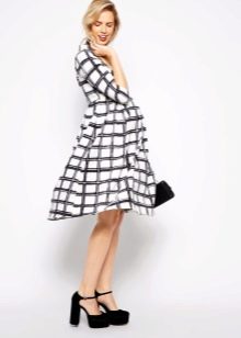 Plaid Maternity Dress
