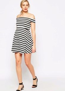 Striped maternity dress