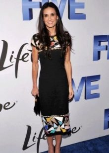 Inverted Triangle Bodycon Dress - Demi Moore