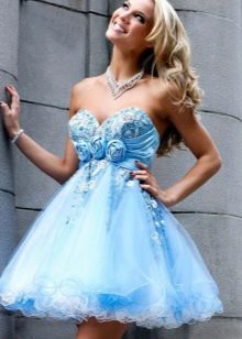 High-waisted babydoll dress