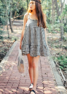 Short sundress in a small cage