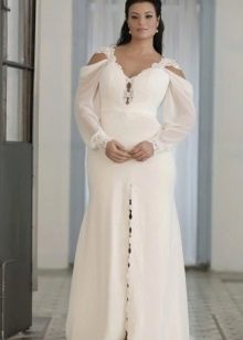 Beautiful white long dress for full
