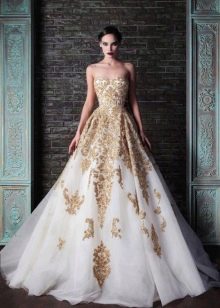 Baroque a-line wedding dress