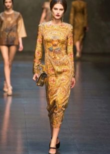 Baroque patterned dress