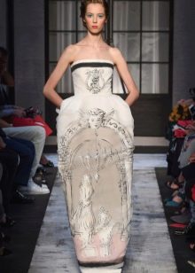 Lush baroque dress with print