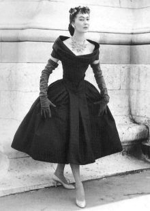 Voluminous anniversaries of dresses from Christian Dior in the style of new bow