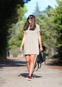 Gray casual dress for fat
