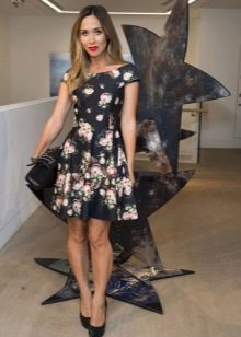 Black Maxi Floral Casual Dress