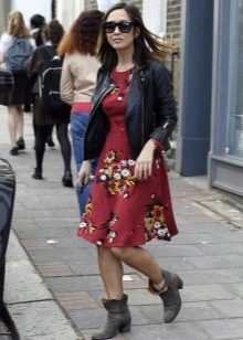 Floral Burgundy Casual Dress