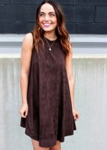 Casual Brown A-Line Dress