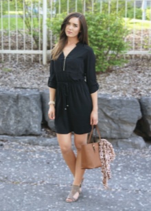 Black casual light dress