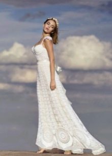 Knitted wedding dress of Anna Radaeva