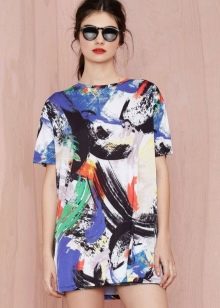 Robe à motif abstrait
