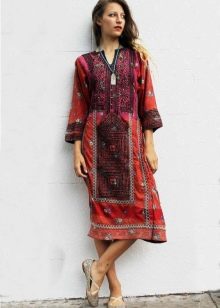 Robe à imprimé ethnique