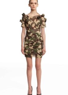 Robe courte camouflage