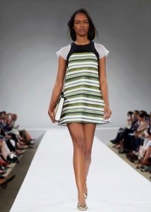 Short striped jersey dress