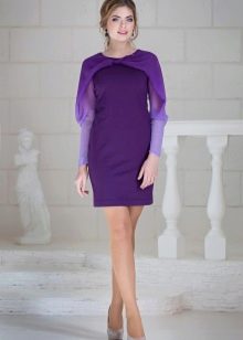 Violet knitted dress short