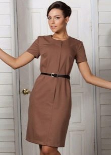 Brown knitted dress