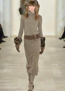 Winter knitted dress