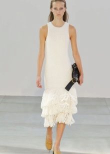 Knitted spring tank top dress