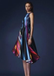 Evening multicolored dress