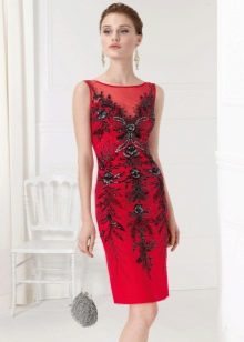 red cocktail dress