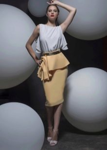 Dress with a peplum for every day