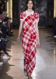 Spring check shirt dress