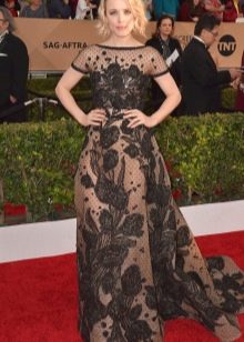 Lace dress from the carpet