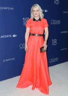 Spring red carpet shirt dress