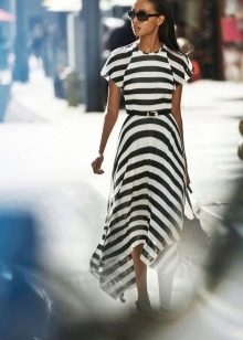 Summer striped jersey dress