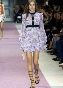 Chiffon shirt dress