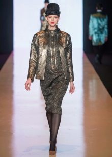 Autumn sheath dress with jacket