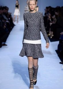 Autumn tweed office dress