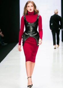 Knitted autumn dress