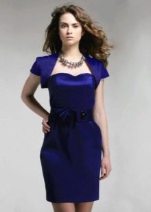 Bandeau dress with bolero
