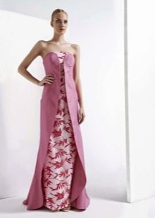 Strapless dress pink