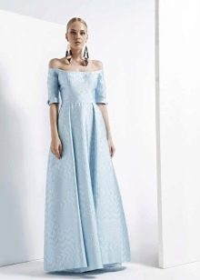 A-line strapless dress